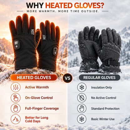 ❤️Smart Heated Winter Gloves – LED Display & Long-Lasting Warmth