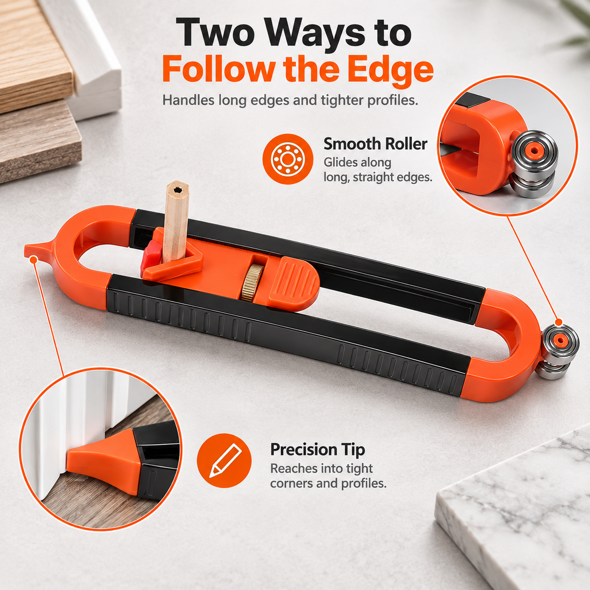 ❤️Contour Gauge with Lock for Precise Woodworking Cuts