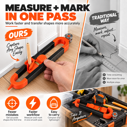 🎉Precise Contour Scribe Tool with Lock for Pencil