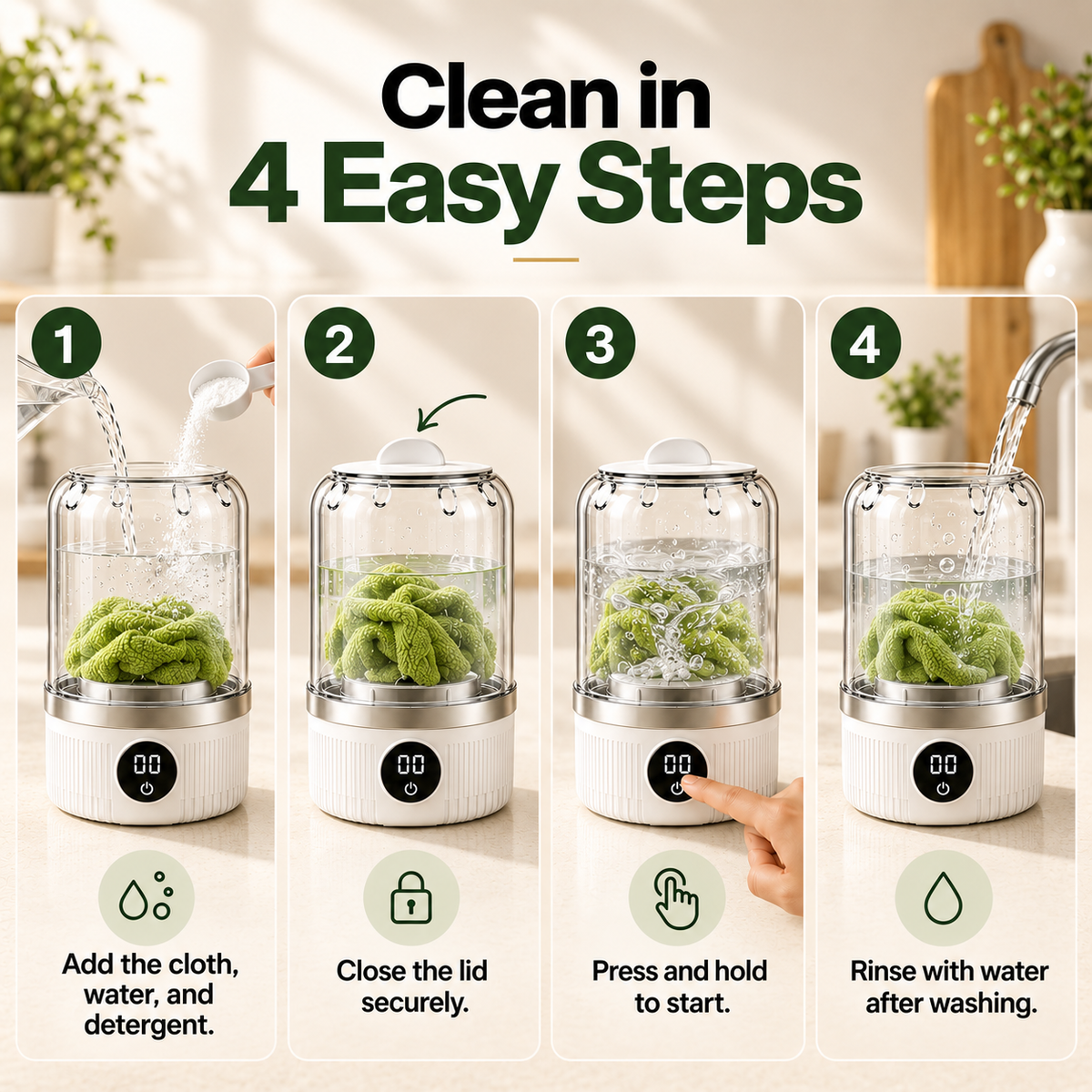 ❤️Mini Express Washer for Small Dirty Items