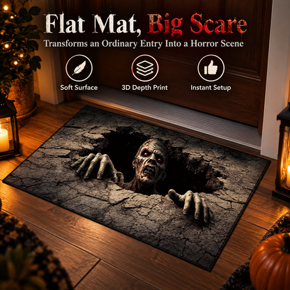 ❤️3D Halloween Optical Illusion Door Mat – Spooky Non-Slip Entryway Rug