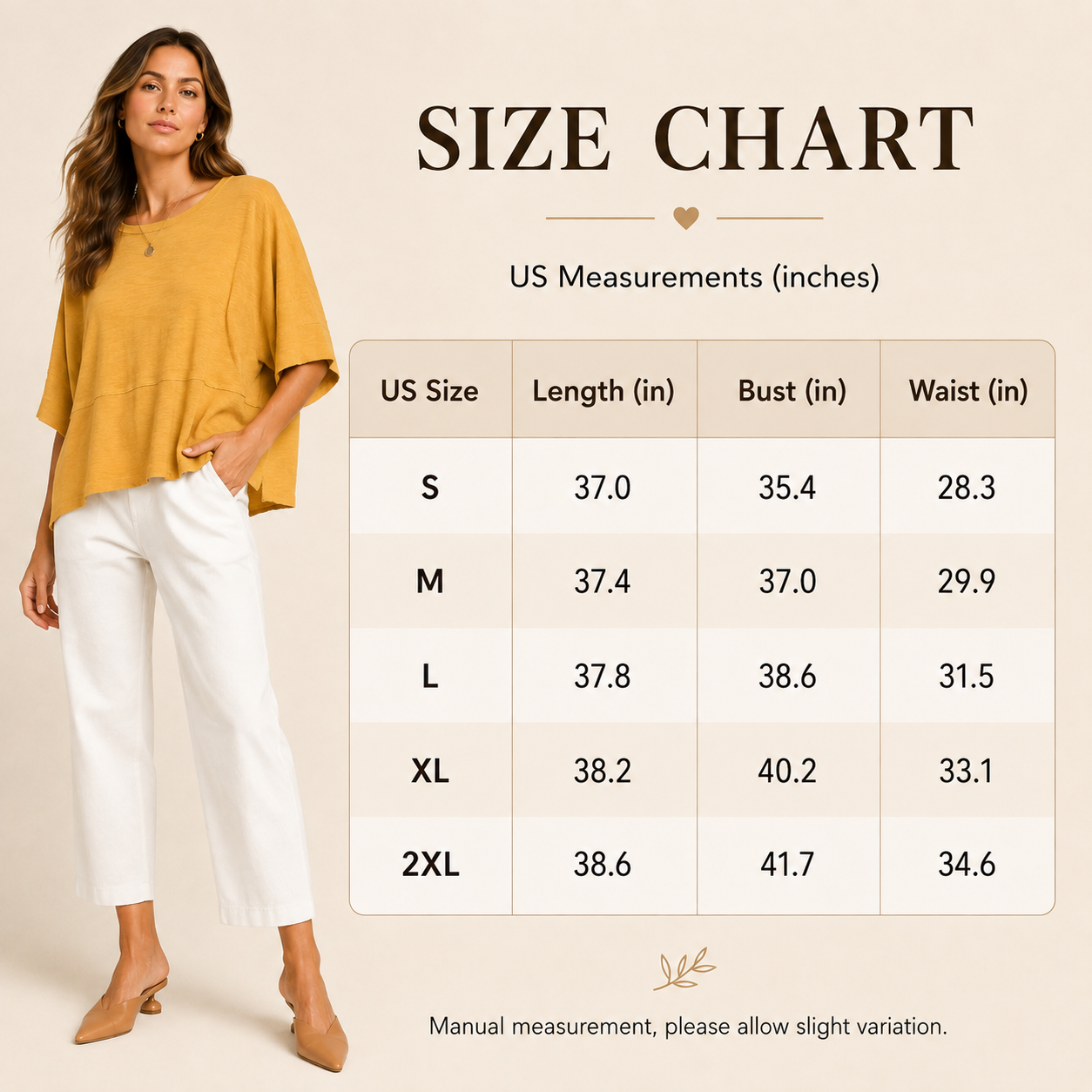 Women's Batwing Oversized T-Shirt – Loose Fit Casual Top