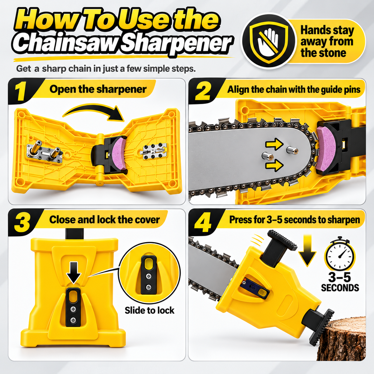 🎉Chainsaw Sharpener Portable Chain Saw Blade Sharpener Kit