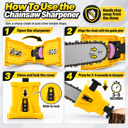 🎉Chainsaw Sharpener Portable Chain Saw Blade Sharpener Kit