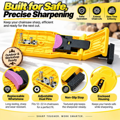 🎉Chainsaw Sharpener Portable Chain Saw Blade Sharpener Kit