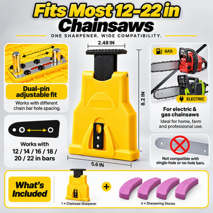 🎉Chainsaw Sharpener Portable Chain Saw Blade Sharpener Kit