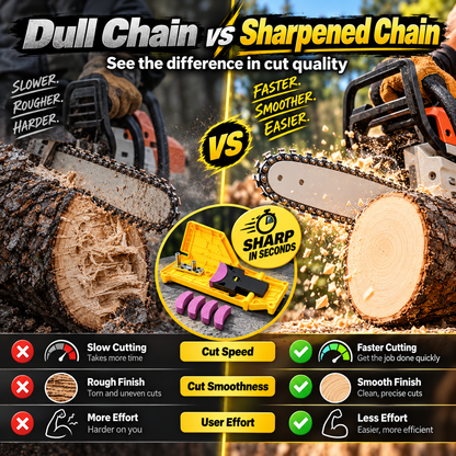 🎉Chainsaw Sharpener Portable Chain Saw Blade Sharpener Kit