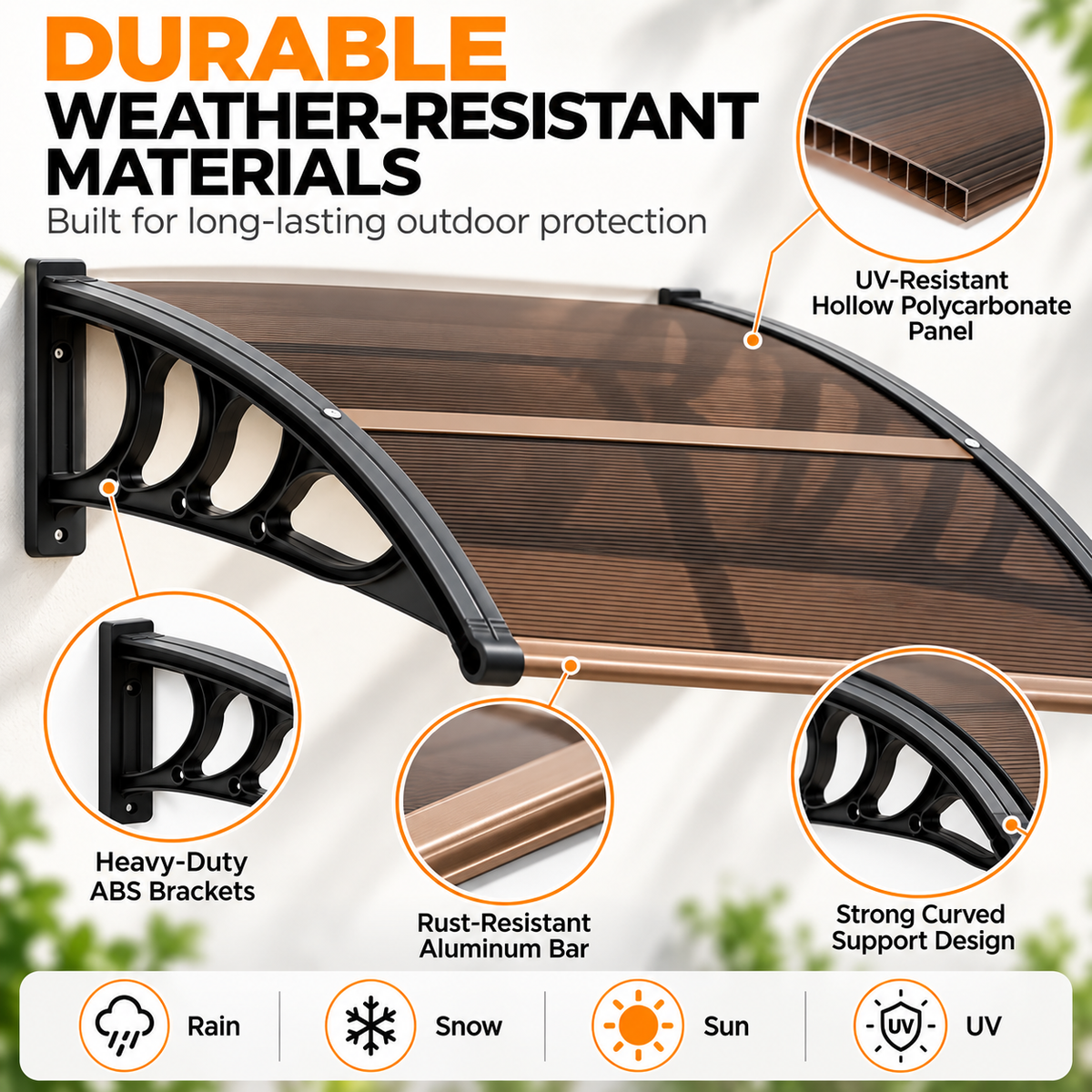 🎉Window Awning Door Canopy Exterior