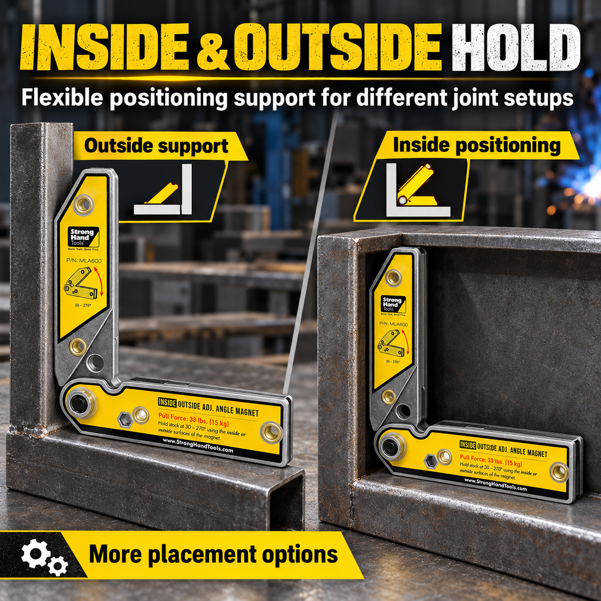 ❤️Strong Hand Tools, Adjustable Angle Magnetic Square