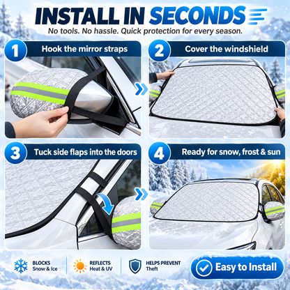🎉Windshield Snow Cover 57.87 x 45.66 inches