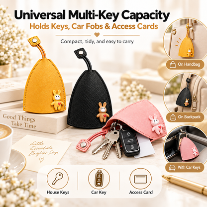 🎉3PCS Cute Cartoon Pull-Out Key Case