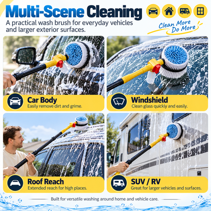 ❤️360° Rotating Car Wash Brush with Soap Dispenser