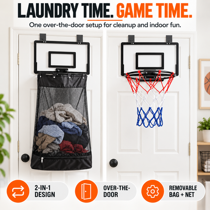 ❤️2-in-1 Basketball Laundry Hoop