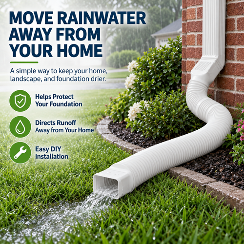 Rain Gutter Downspout Extensions Flexible