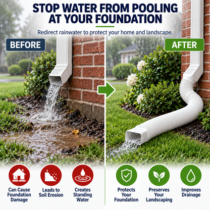 Rain Gutter Downspout Extensions Flexible