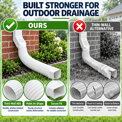 Rain Gutter Downspout Extensions Flexible