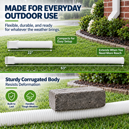 Rain Gutter Downspout Extensions Flexible