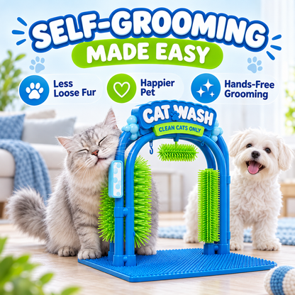 Self-Grooming Brush Station for Cats & Small Dogs