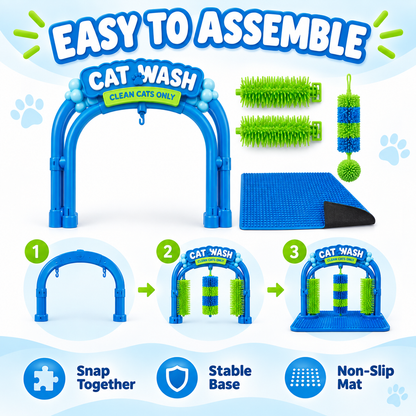 Self-Grooming Brush Station for Cats & Small Dogs