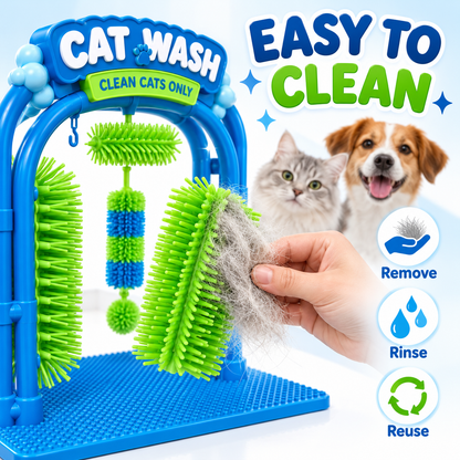 Self-Grooming Brush Station for Cats & Small Dogs