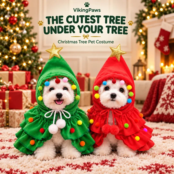 🎁Christmas Tree Dog Costume For Small Dogs &amp; Cats