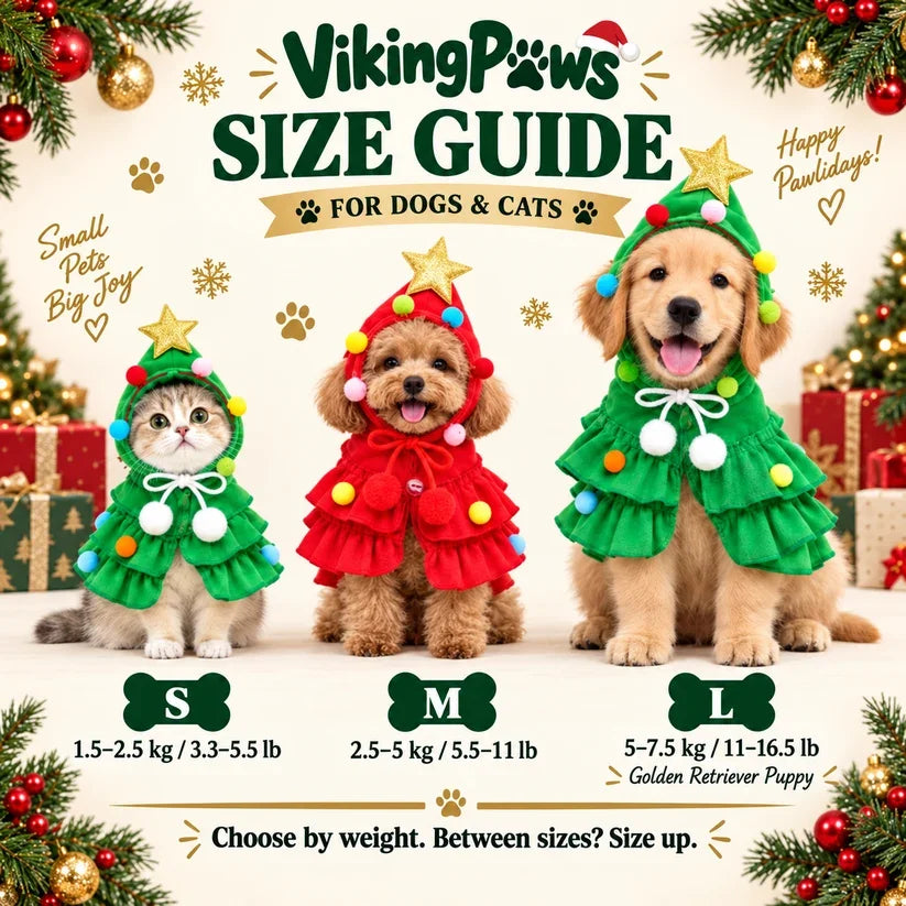 🎁Christmas Tree Dog Costume For Small Dogs &amp; Cats