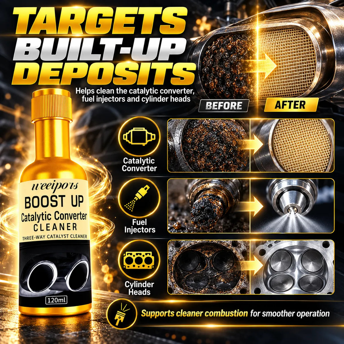 🎁2PCS BOOST UP Catalytic Converter Cleaner – Fuel System & Engine Care