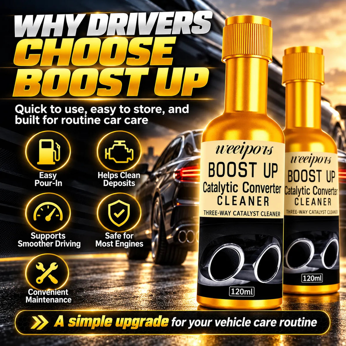 🎁2PCS BOOST UP Catalytic Converter Cleaner – Fuel System & Engine Care