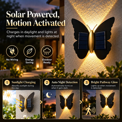 🎁Butterfly Solar Motion Sensor Outdoor Wall Light