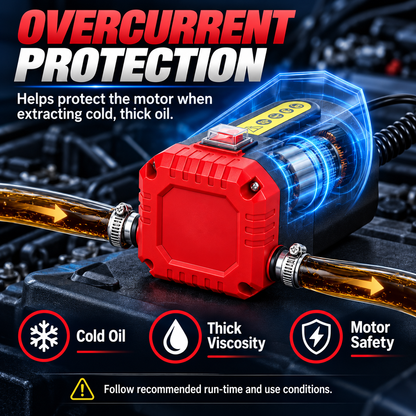 ❤️ 12V 80W Electric Oil Extractor Pump Kit for Cars, RVs & Boats