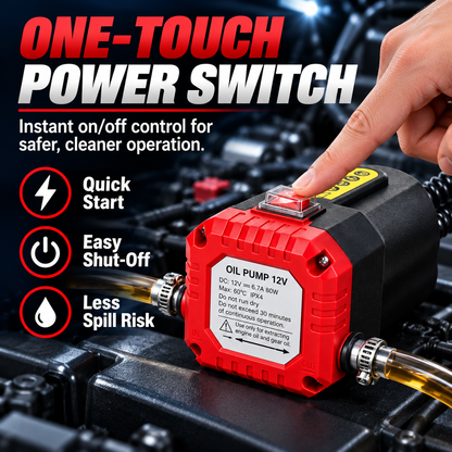 ❤️ 12V 80W Electric Oil Extractor Pump Kit for Cars, RVs & Boats