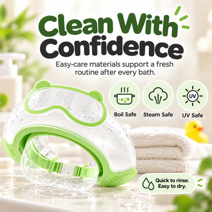 🎁Baby Waterproof Shampoo Cap – Adjustable Tear-Free Bath Visor with Eye & Ear Protection