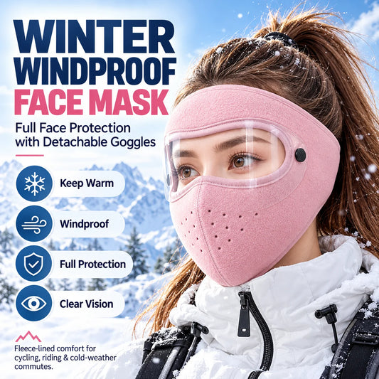 🎁2PCS Winter Windproof Face Masks with Detachable Goggles