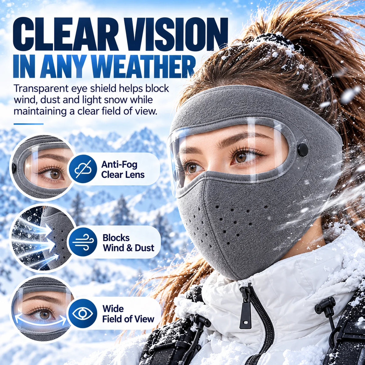 🎁2PCS Winter Windproof Face Masks with Detachable Goggles