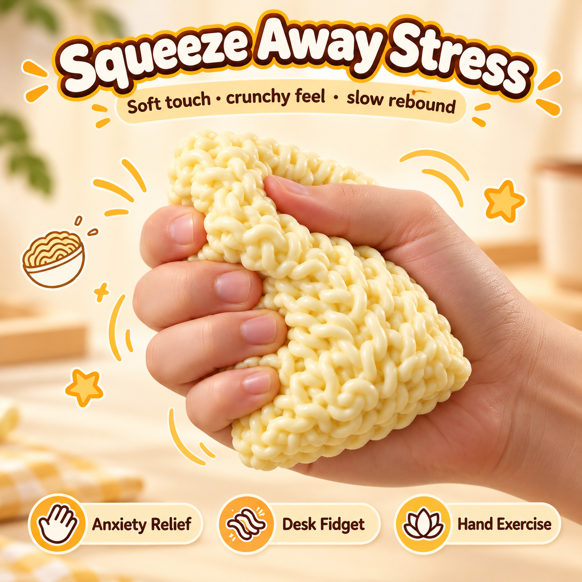 🎉Noodle Squishy Soft Touch Collectible Toy