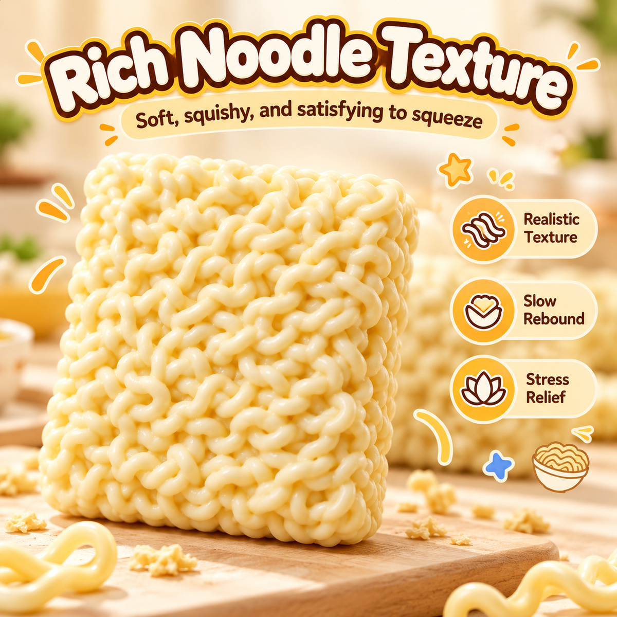 🎉Noodle Squishy Soft Touch Collectible Toy