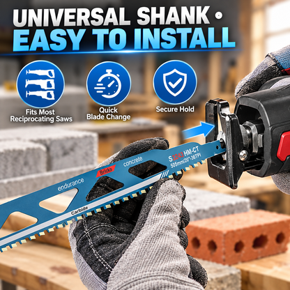 🎉Carbide-Tipped Reciprocating Saw Blade for Brick & Masonry
