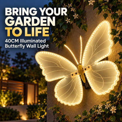 ❤️40CM Glowing Butterfly Wall Light – Beautiful Day & Night