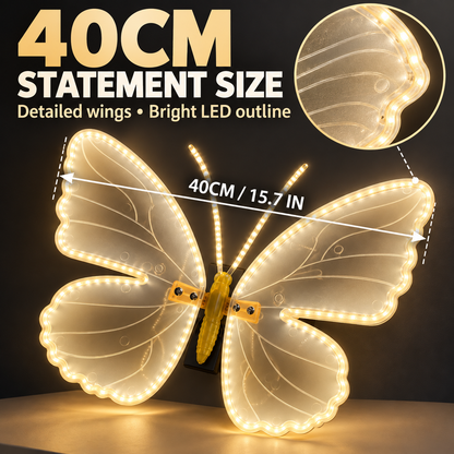 ❤️40CM Glowing Butterfly Wall Light – Beautiful Day & Night
