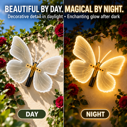❤️40CM Glowing Butterfly Wall Light – Beautiful Day & Night