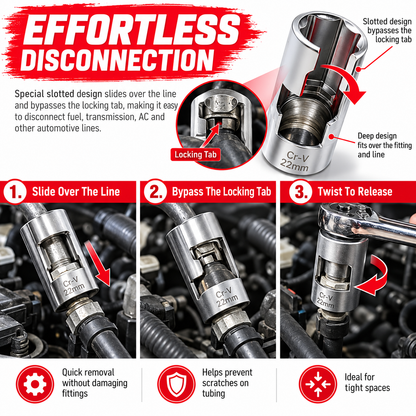 9-Piece Diesel Injector Socket Set, 3/8 and 1/2-Inch Drive