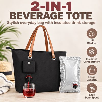 ❤️Insulated Wine Tote with Hidden Spout