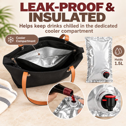❤️Insulated Wine Tote with Hidden Spout