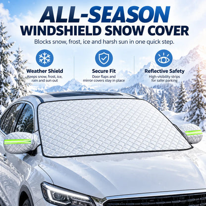 🎁Universal Car Windshield Snow Cover for Winter Protection