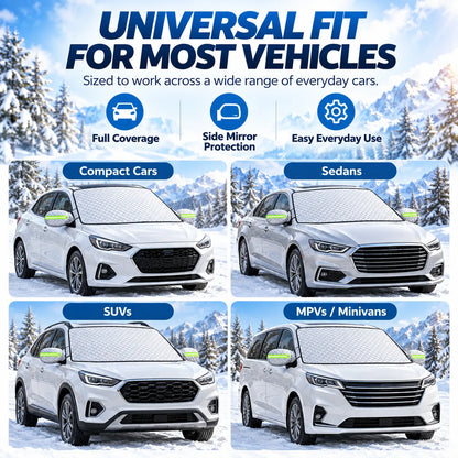 🎁Universal Car Windshield Snow Cover for Winter Protection