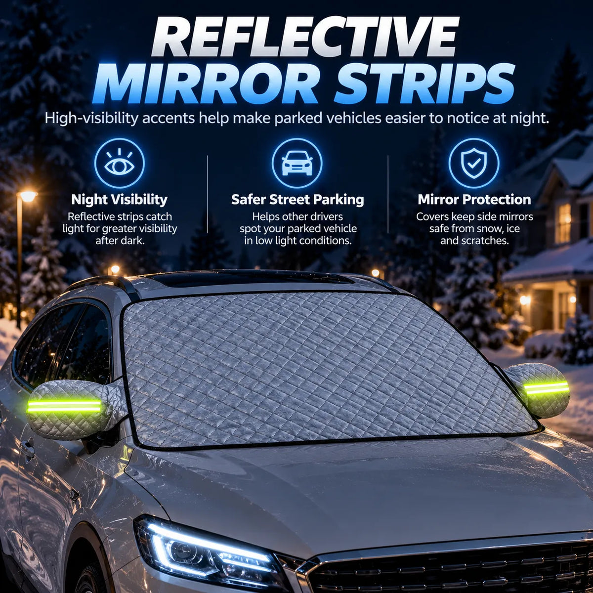 🎁Universal Car Windshield Snow Cover for Winter Protection