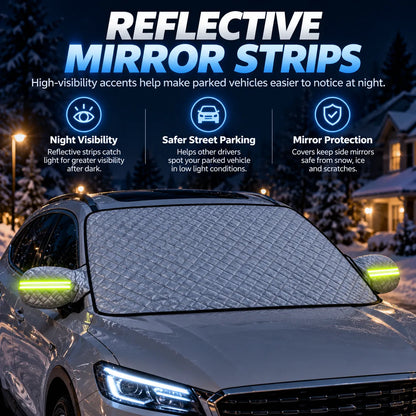 🎁Universal Car Windshield Snow Cover for Winter Protection
