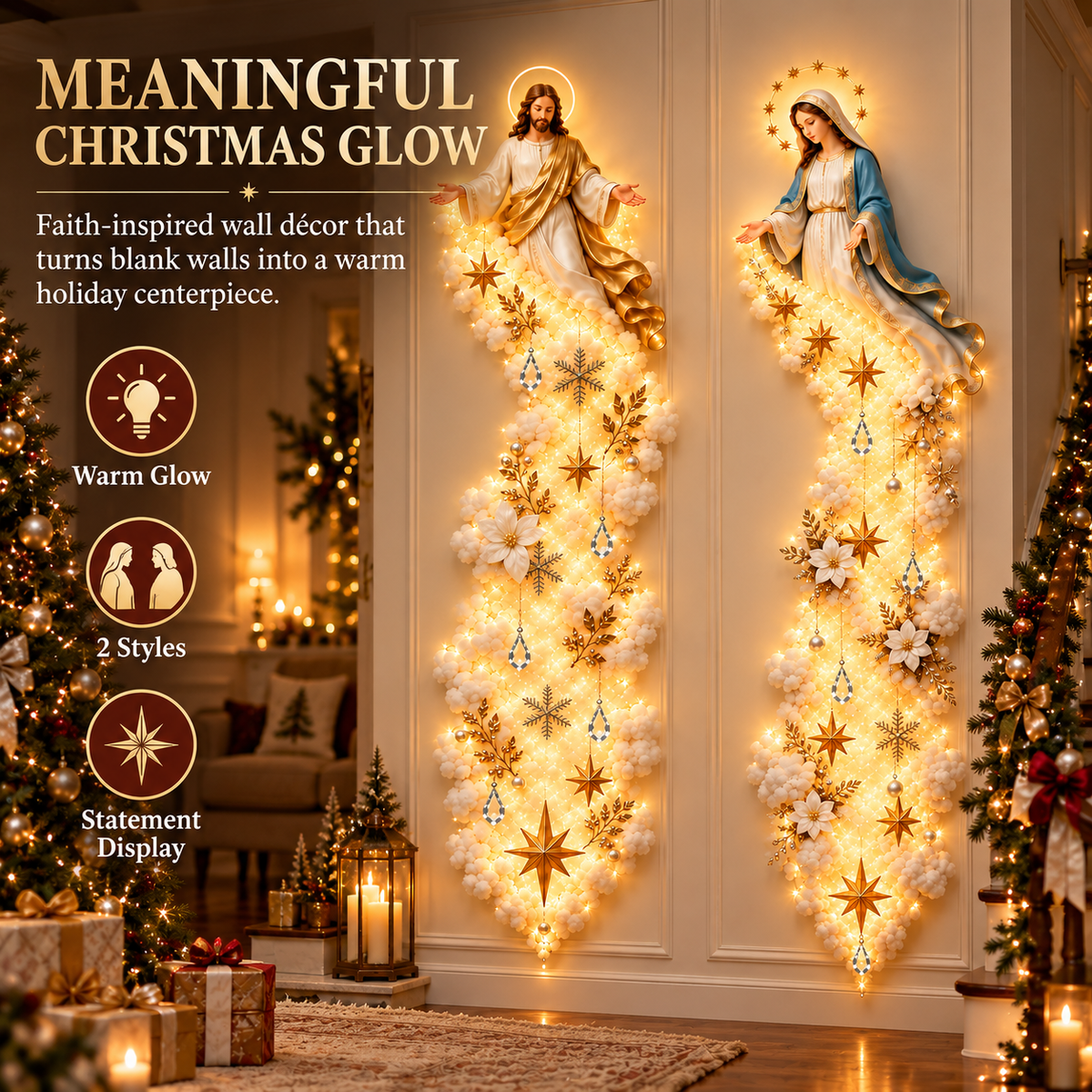 ❤️Christmas Blessing Cloud Trail Wall Light Collection