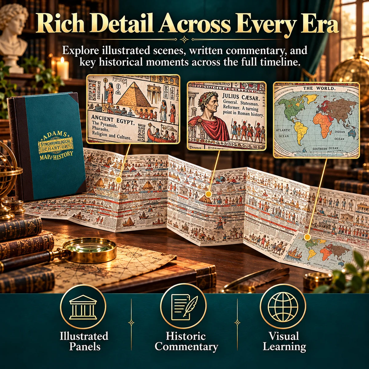 🎁Adams Chart of History Special Edition – 23-Foot Historical Timeline