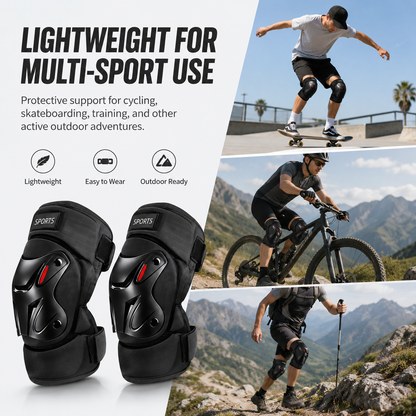 🚴1 Pair Heavy-Duty Sports Knee Pads | Protective Gear for Cycling, Skateboarding & Outdoor Sports